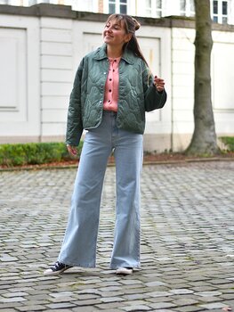 Moss Copenhagen christa light quilted jacket - mint