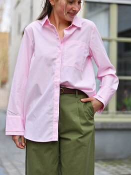 Vila Clothes viellia loose shirt - soft pink