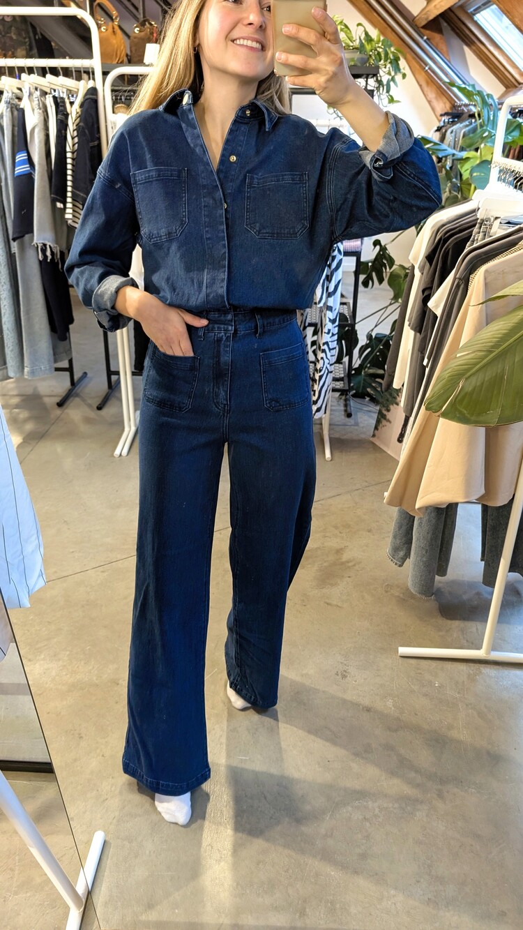 La petite étoile luana jeans jumpsuit