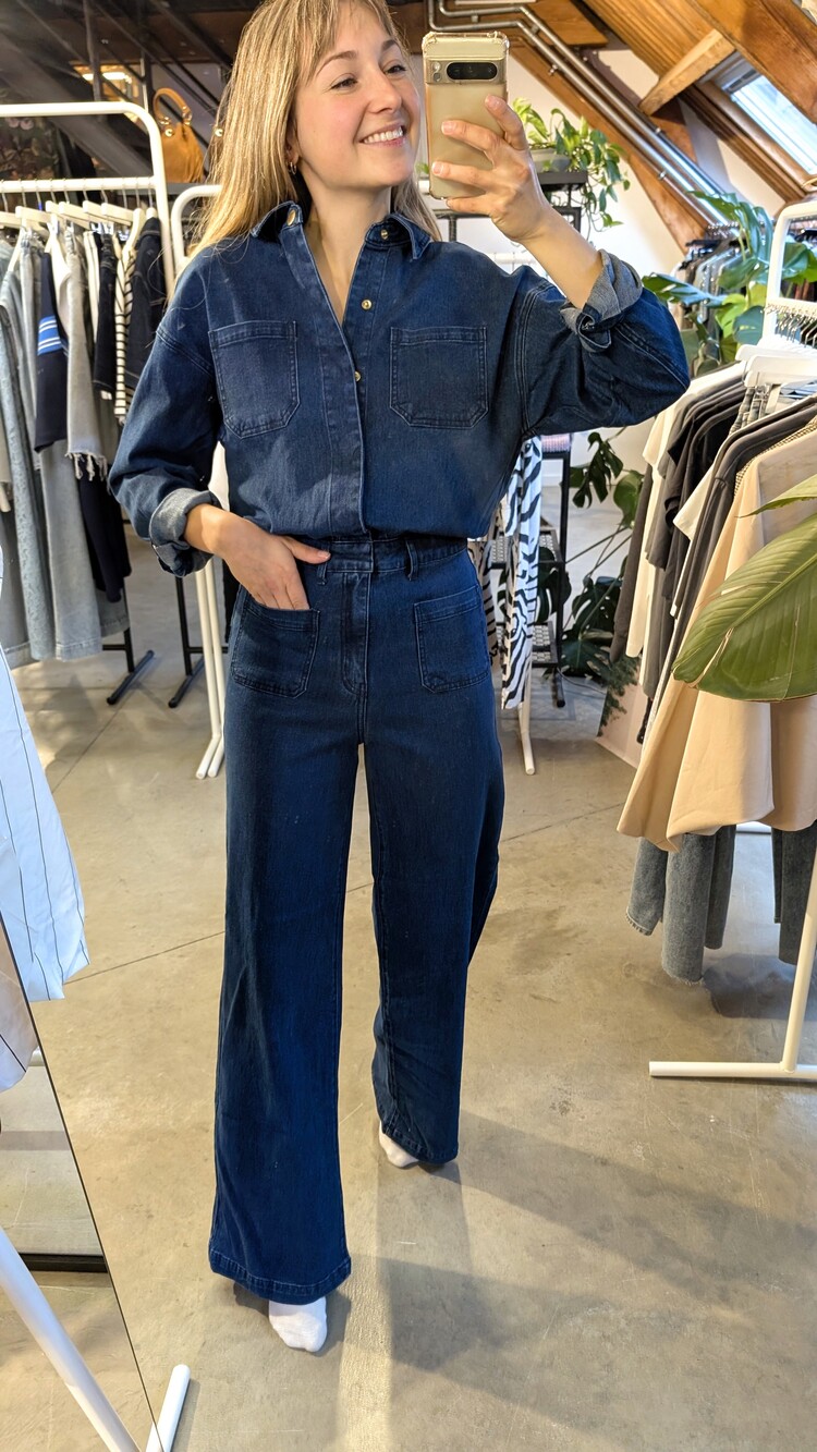 La petite étoile luana jeans jumpsuit