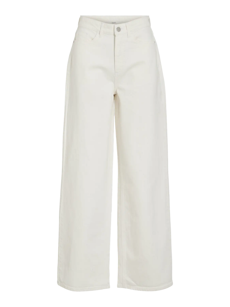 Vila Clothes vifreya wide jeans - white