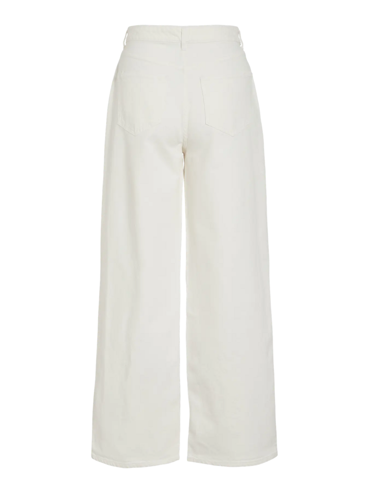 Vila Clothes vifreya wide jeans - white