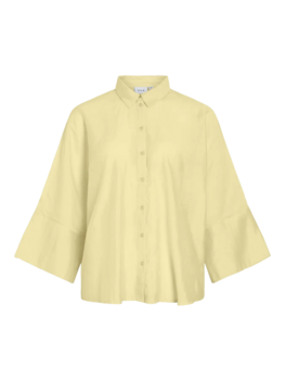 Vila Clothes viaspyn 3/4 sleeve shirt - yellow