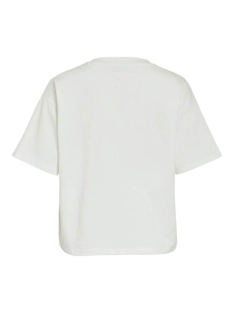 Vila Clothes vimonie cable apliqué top - white