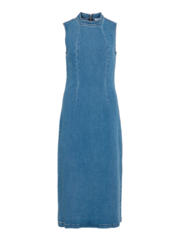 Vila Clothes viwinona midi jeans dress - light wash