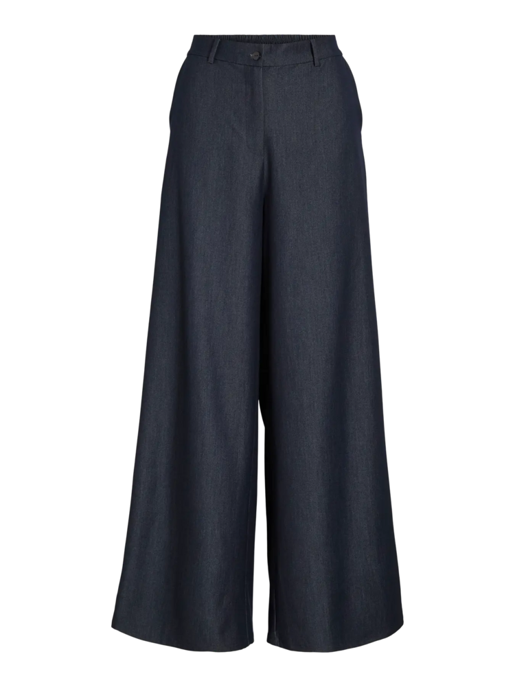 Vila Clothes viofala thin jeans elastic pants - dark blue