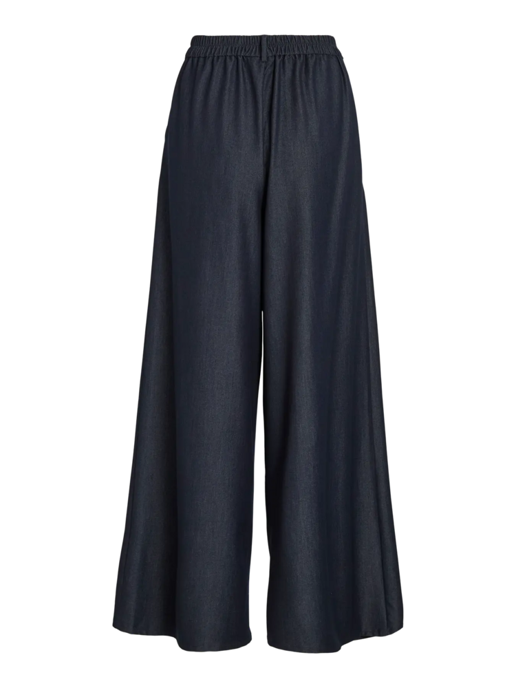 Vila Clothes viofala thin jeans elastic pants - dark blue