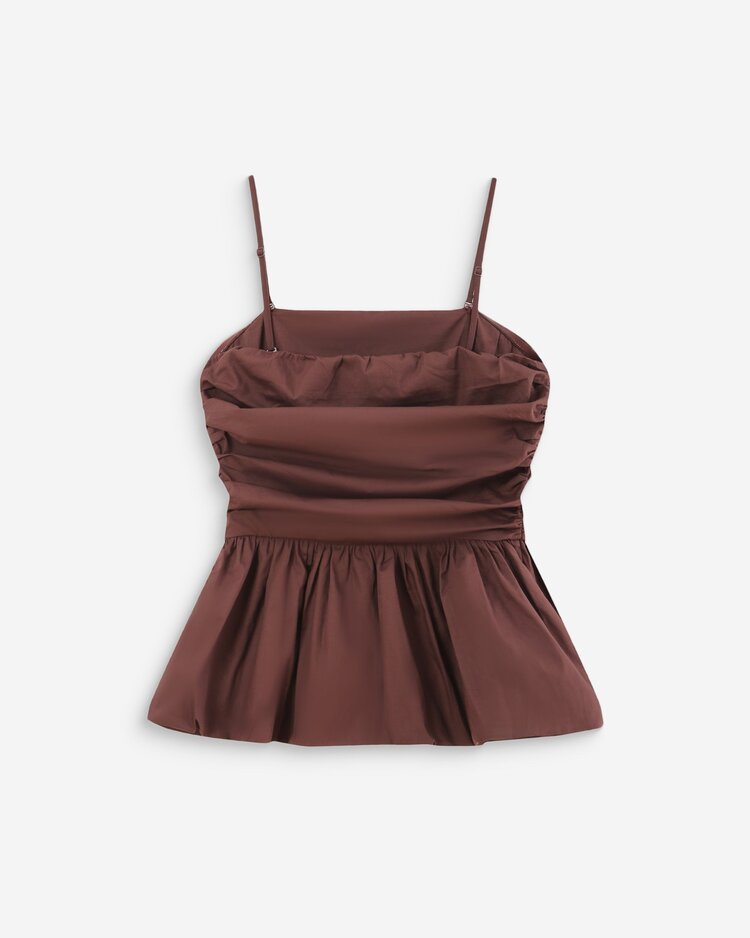 Grace & Mila Valo peplum top - chocolat