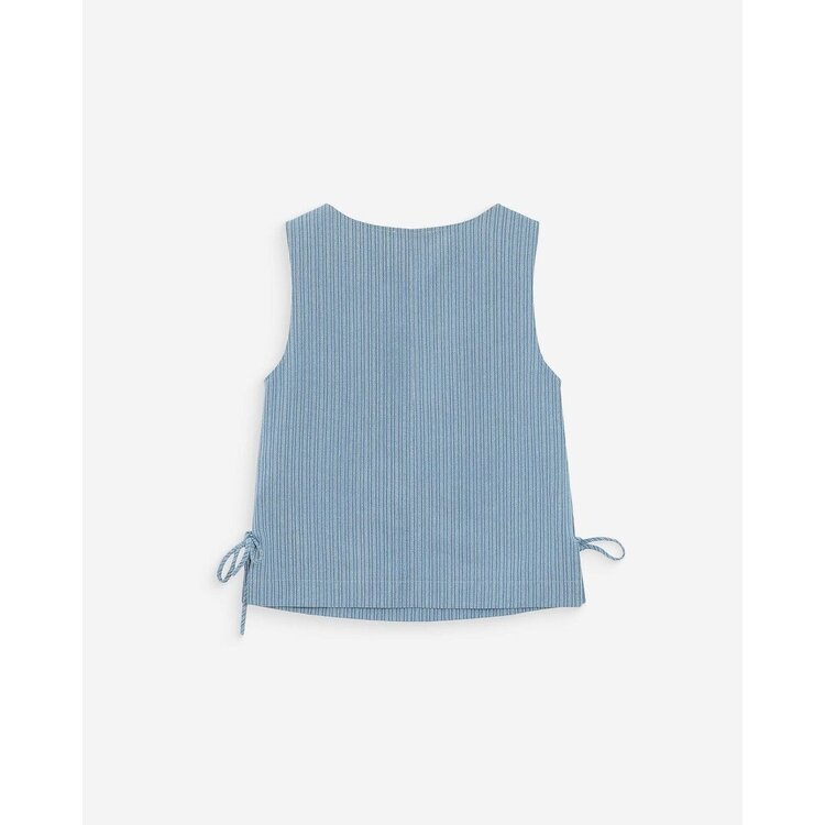 Grace & Mila vendome stripe jeans top - light wash