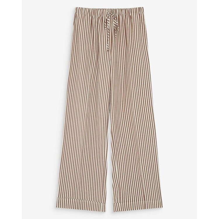 Grace & Mila Volute elastic stripe pant - mokka