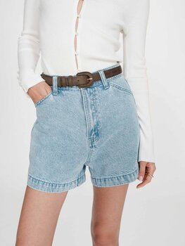 Grace & Mila verne denim jeans short - light wash