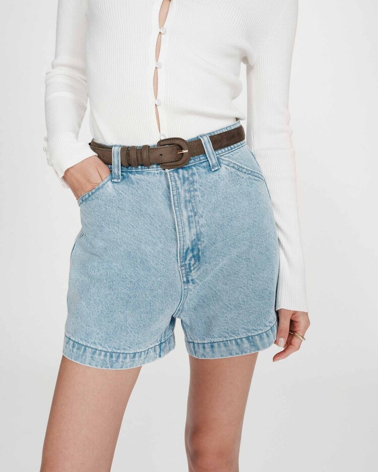 Grace & Mila verne denim jeans short - light wash