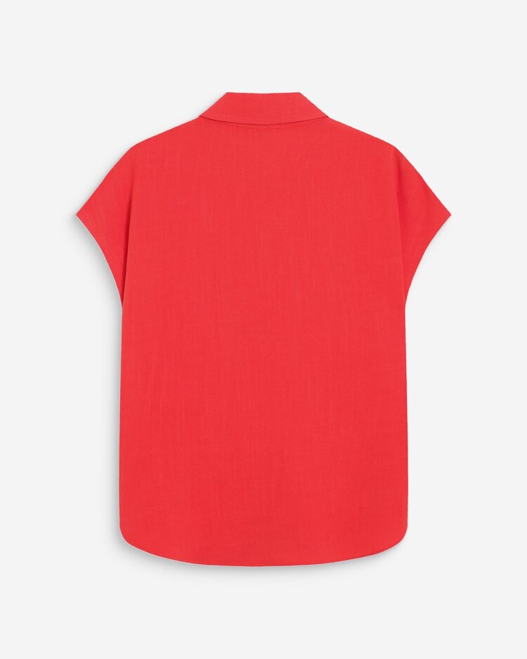 Grace & Mila perez cap sleeve blouse - orange