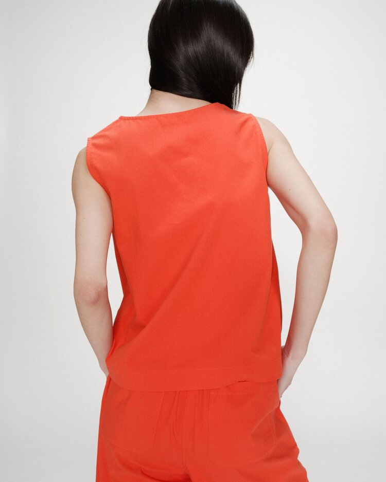 Grace & Mila Vagabond sleeveless V-neck top - orange