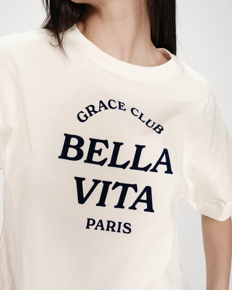 Grace & Mila Voss bella vita t-shirt - ecru