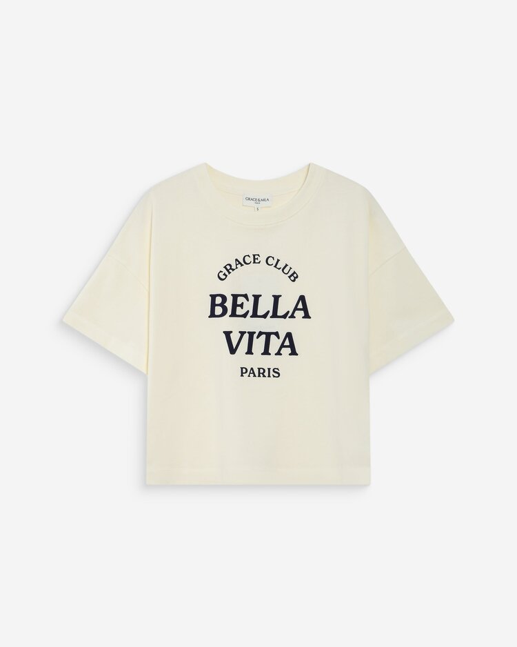 Grace & Mila Voss bella vita t-shirt - ecru