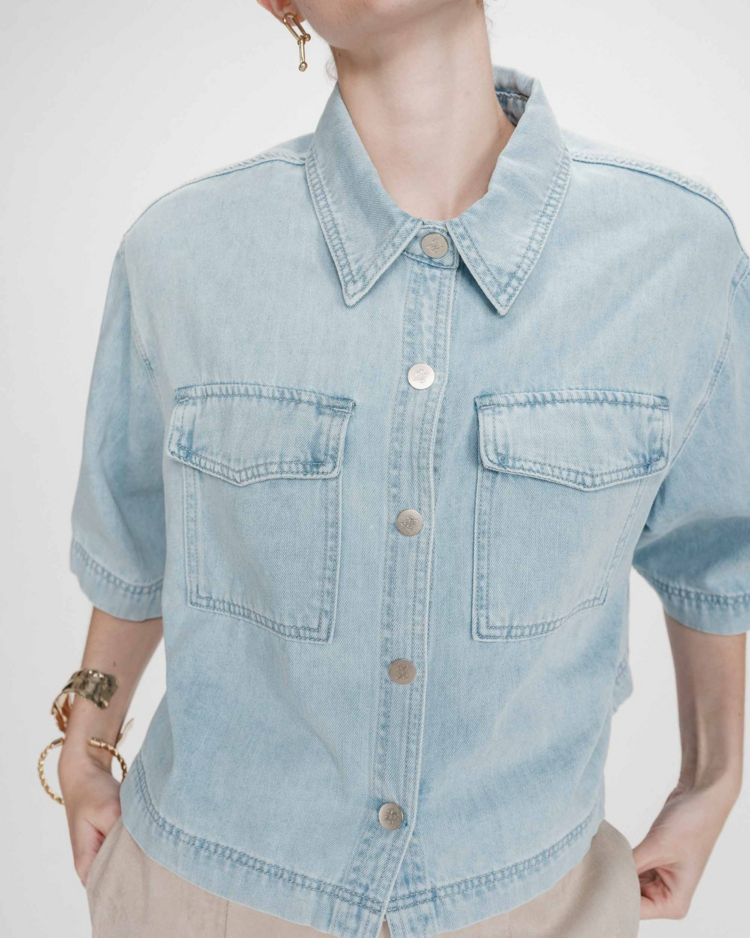 Grace & Mila vita denim shirt - sky blue