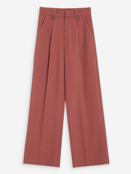 Grace & Mila pierre front pleads pant - terracotta