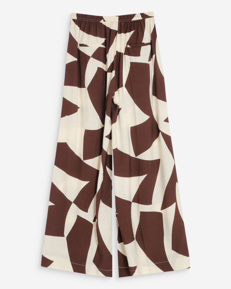 Grace & Mila veni print pants - chocolat
