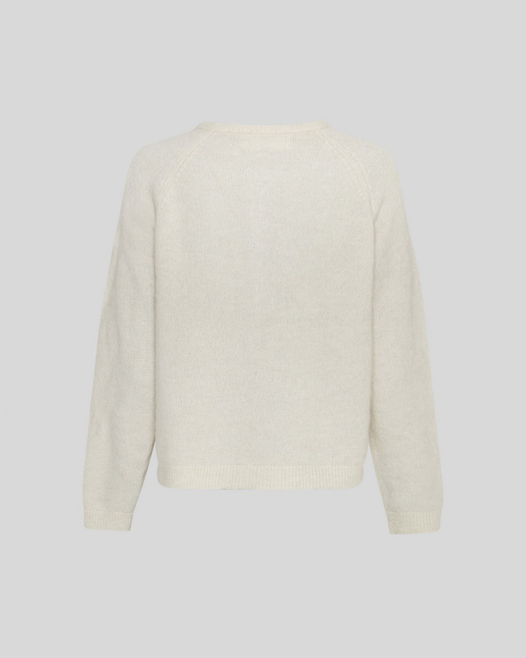 Moss Copenhagen palema button alpaca pullover - light beige