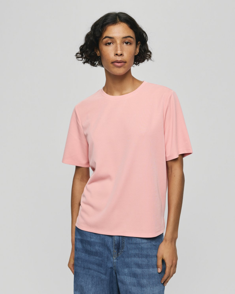 Moss Copenhagen jacey belle te-shirt - light pink