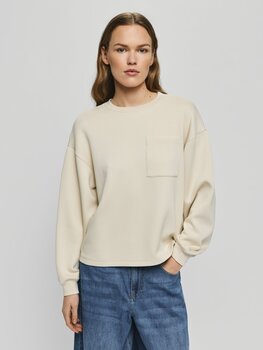 Moss Copenhagen Illiana pocket sweatshirt - beige