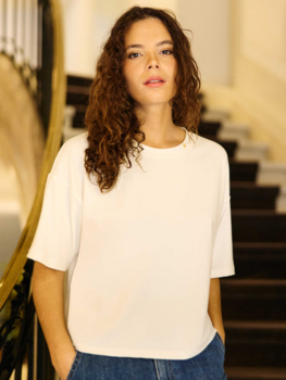 La petite étoile tais boxy t-shirt - ecru