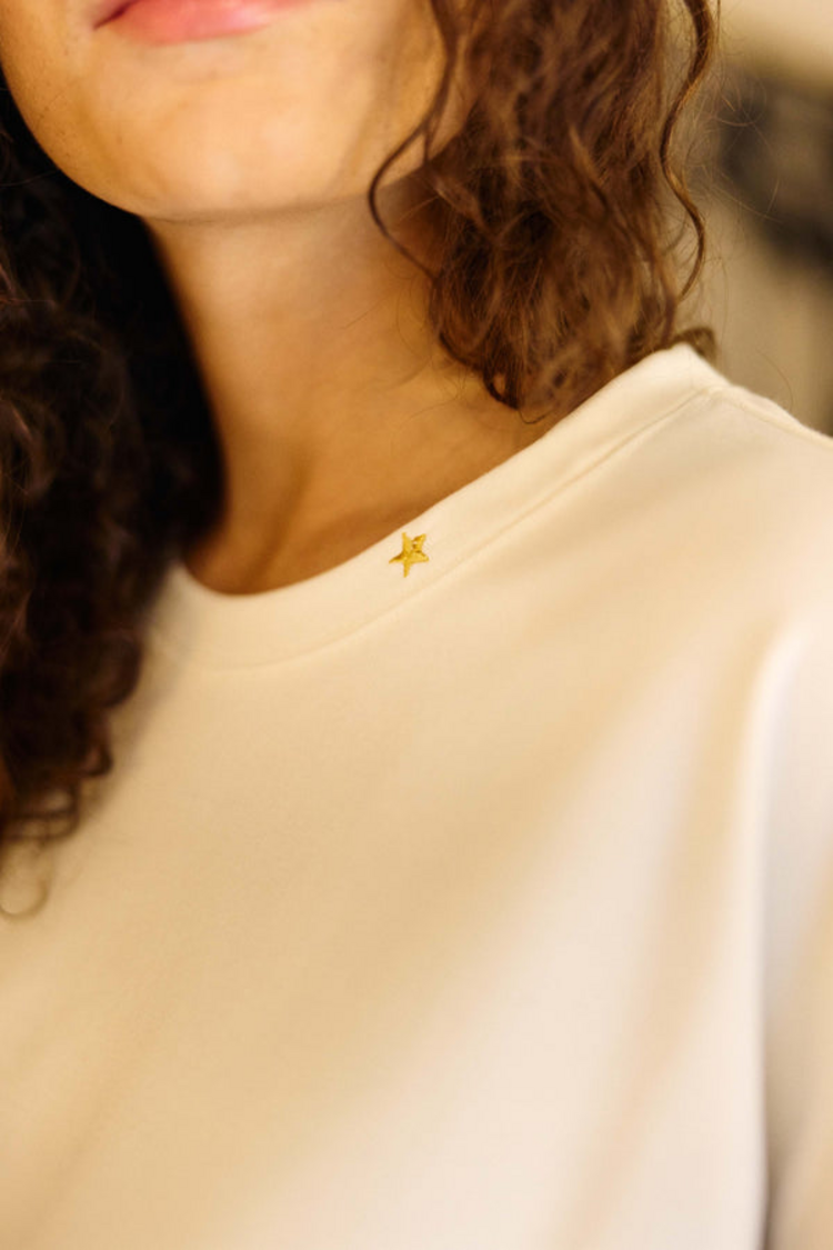 La petite étoile tais boxy t-shirt - ecru