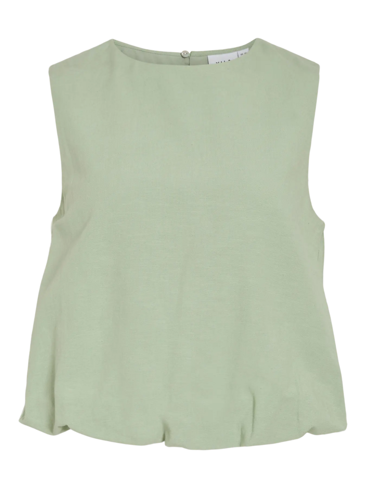 Vila Clothes viprisilla balloon sleeveless top - mint green
