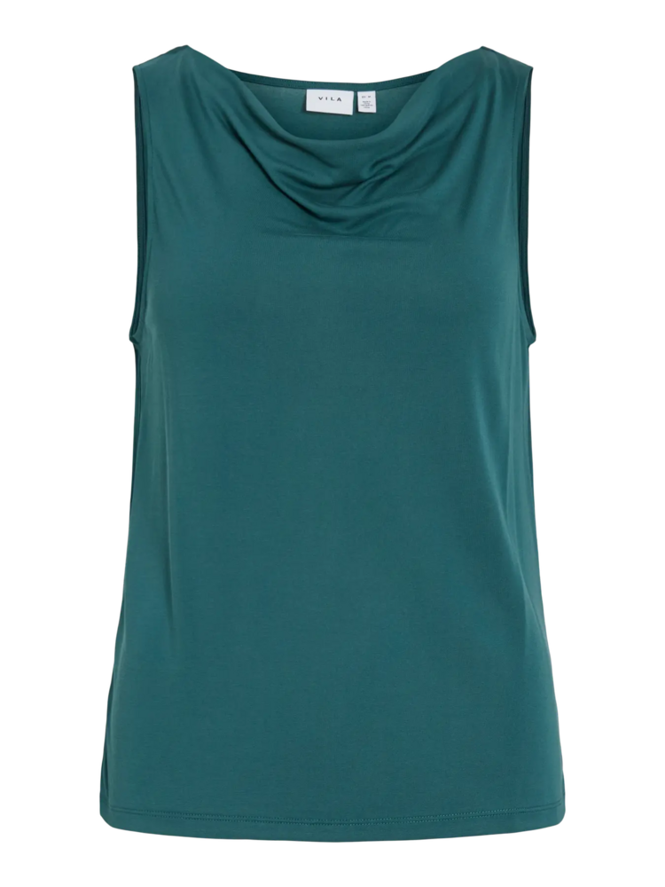 Vila Clothes vimodala waterfall top - petrol