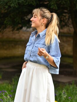 Grace & Mila vita denim shirt - sky blue