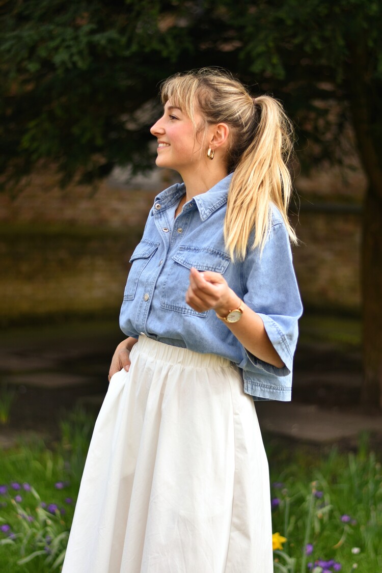 Grace & Mila vita denim shirt - sky blue