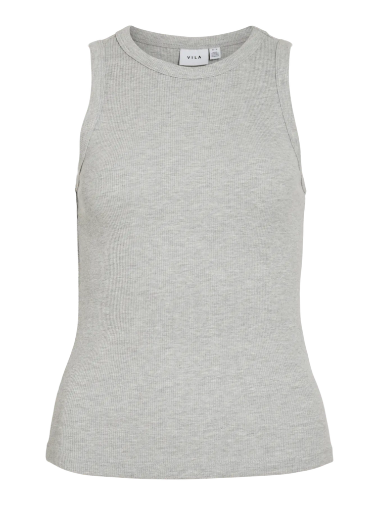 Vila Clothes visola tank top - light grey