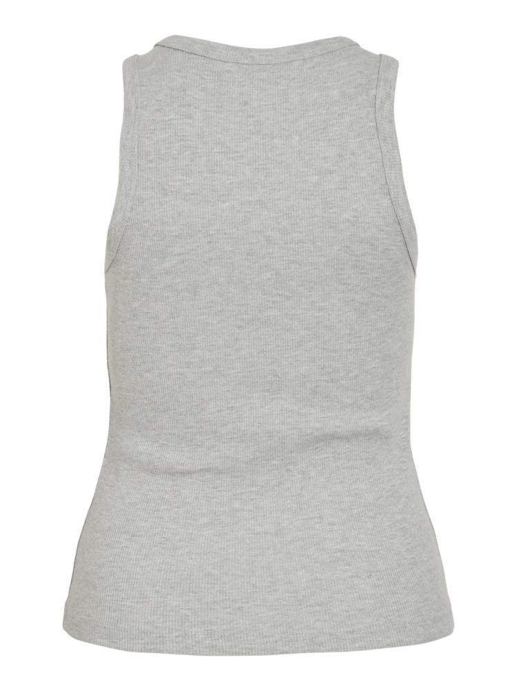 Vila Clothes visola tank top - light grey