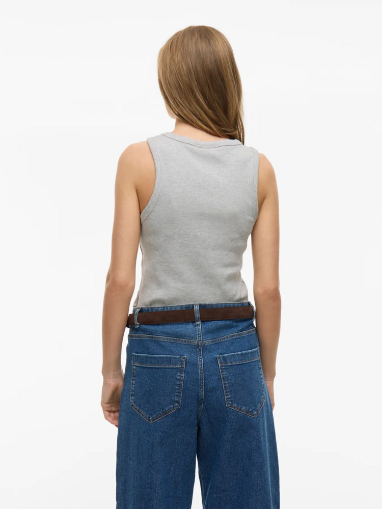 Vila Clothes visola tank top - light grey