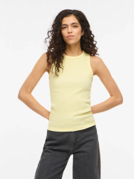 Vila Clothes visola tank top - pastel yellow