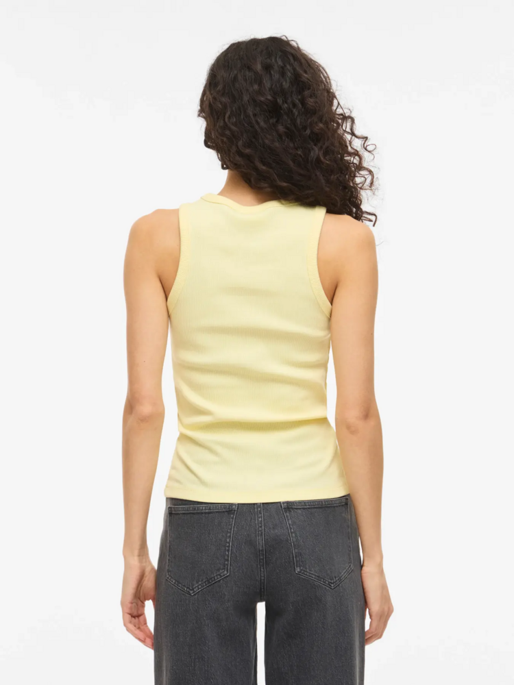 Vila Clothes visola tank top - pastel yellow