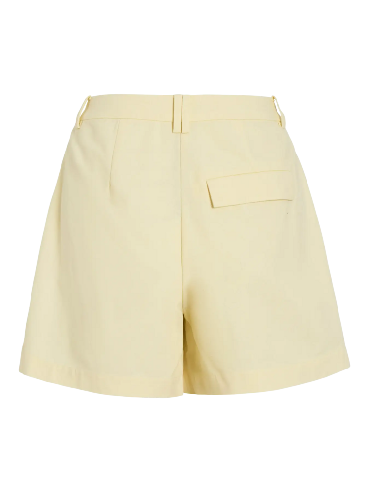 Vila Clothes vialara linnen blend short - butter yellow