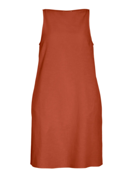 Vila Clothes viprisilla boatneck  dress - terracotta