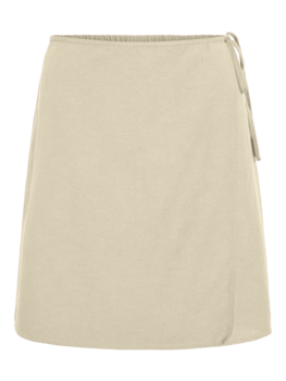 Vila Clothes viprisilla short tie skirt - beige