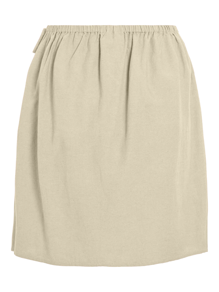 Vila Clothes viprisilla short tie skirt - beige