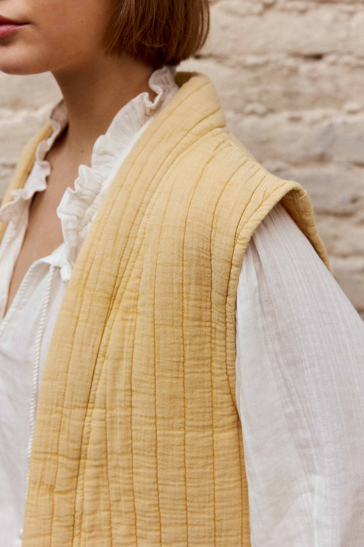 La petite étoile vivie sleeveless vest - yellow
