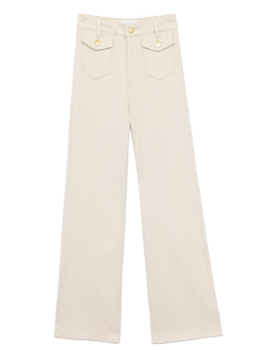 La petite étoile peytond flare jeans - beige