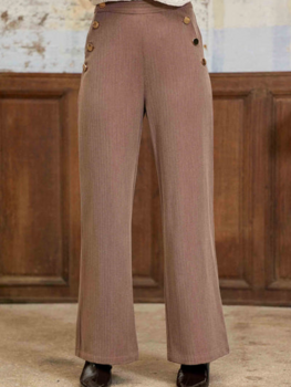 La petite étoile paddy pantalon à boutons - marron