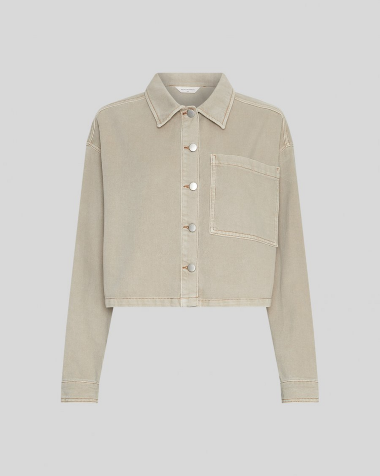 Moss Copenhagen Lio jeans shirt - faded grey