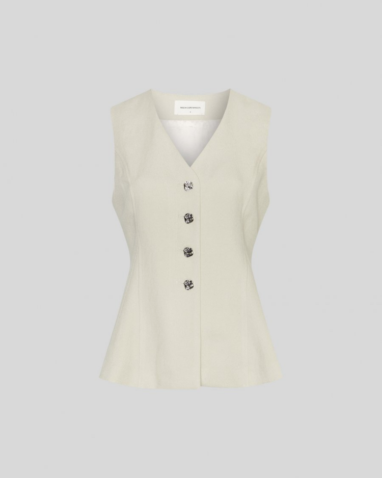 Moss Copenhagen esteriane waistcoat- beige