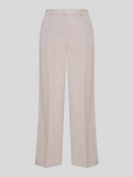 Moss Copenhagen pennie linnen blend pant - sand