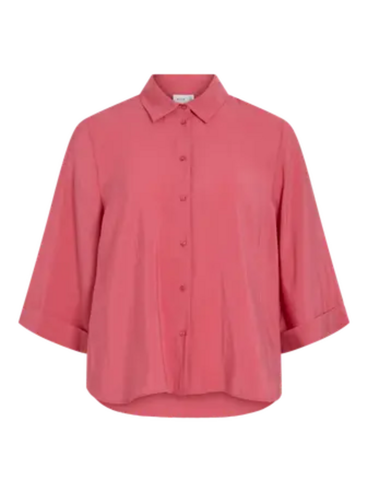 Vila Clothes vihula 3/4 sleeve shirt - faded pink