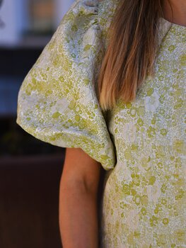 Vila Clothes vikaia print bolero top - ligt green/white