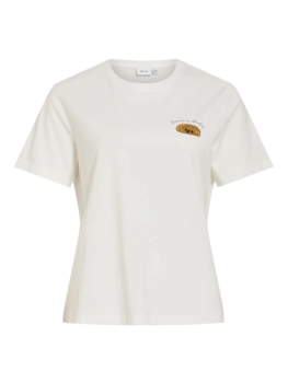 Vila Clothes visybil t-shirt - chocoladekoek